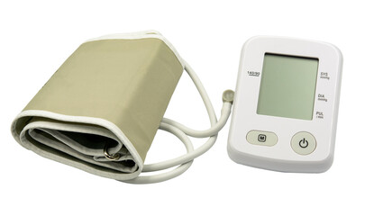 Sphygmomanometer, blood pressure monitors, isolated on white background