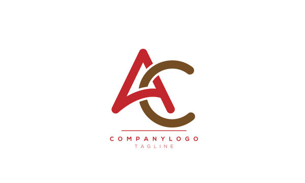  Alphabet letters Initials logo AC