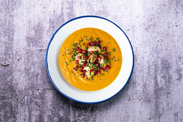 Pickled mussel cream. Recipe made with potato, carrot, tomatoes and mussels.