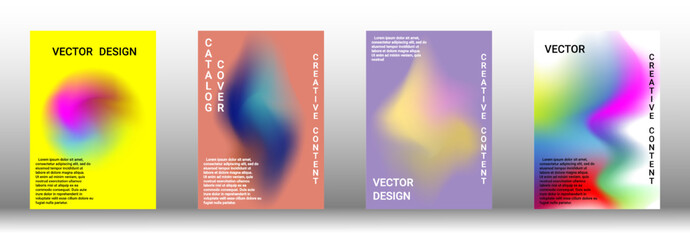 Artistic covers design. Creative fluid colors backgrounds. Set of abstract covers