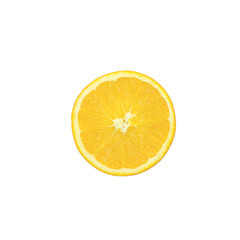 navel oranges on white background