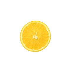 navel oranges on white background