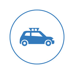 Vehicle transport taxi car icon | Circle version icon |