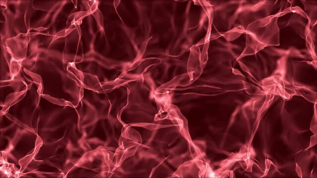 Dark Red smoke - 4K - Slow movements of smoke and gases in the sky - Slow Motion Fire Background - Loopable - Digital moving clouds - Dust cloud in the universe 4K stock video