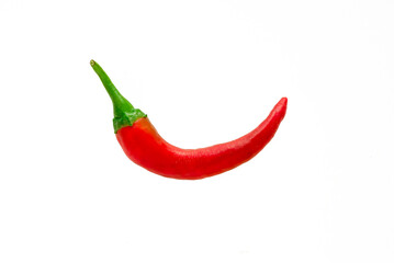 Red chilli peppers isolated on a white background