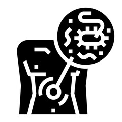 infection glyph icon