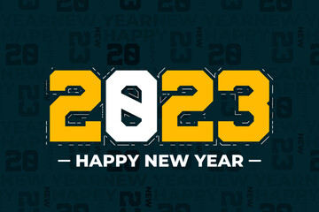 New year background of 2023
