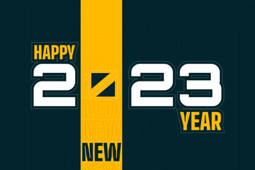 New year background of 2023