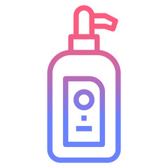 alcohol line gradient icon