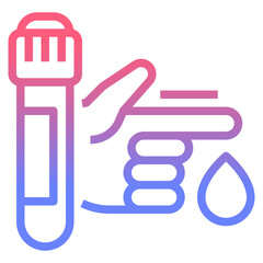 Obraz premium Blood line gradient icon