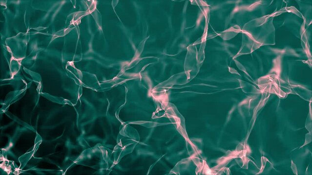 Green smoke - 4K - Slow movements of smoke and gases in the sky - Slow Motion Fire Background - Loopable - Digital moving clouds - Dust cloud in the universe 4K stock video