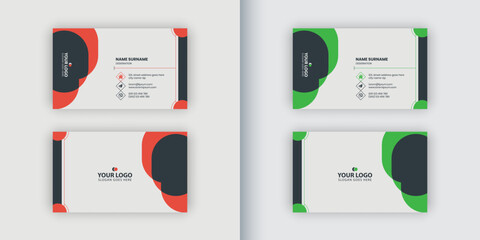Corporate elegant business card design