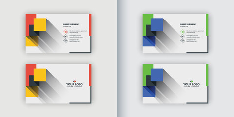 Abstract creative business card design