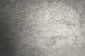 Gray Wall With Decorative Plaster. Background Texture