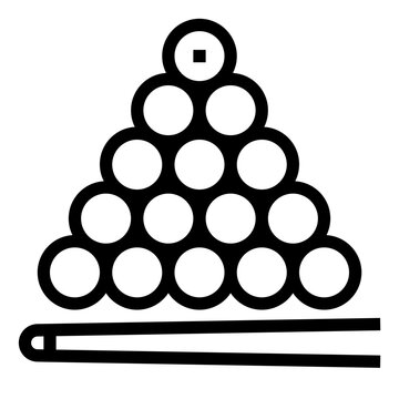 recommend clip art: snooker Outline icon