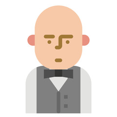 bartender flat icon