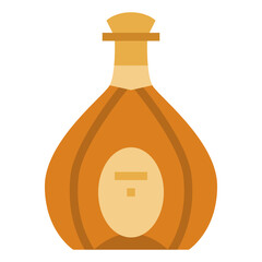 cognac flat icon
