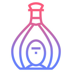 cognac line gradient icon