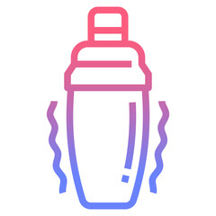 shaker line gradient icon
