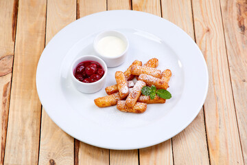 cottage cheese pastries with sour cream