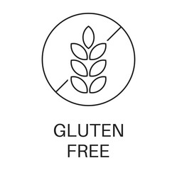 Gluten free linear icon