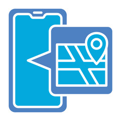 Map Glyph Two Color Icon