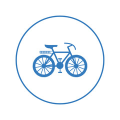 Modern tourist travel bicycle icon | Circle version icon |