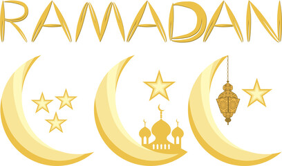 Collection accessory for celebration holiday Ramadan