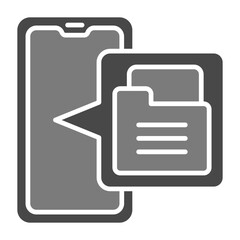 File Management Greyscale Glyph Icon