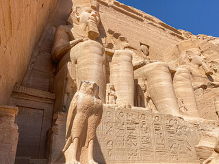 Abu Simbel, a rock in Nubia, two ancient Egyptian temples, the time of Ramses II