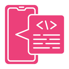 Coding Multicolor Glyph Icon