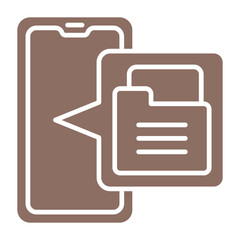 File Management Multicolor Glyph Icon