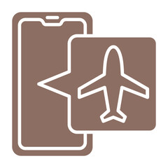 Airplane Mode Multicolor Glyph Icon