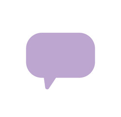 chat bubble icon. vector illustration speech bubble symbol in color 