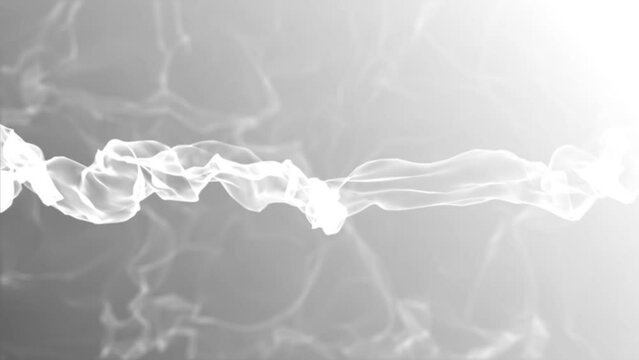 White smoke - 4K - Slow movements of smoke and gases in the sky - Slow Motion Fire Background - Loopable - Digital moving clouds - Dust cloud in the universe 4K stock video