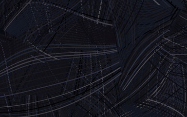 Dark Gray vector pattern with random forms.