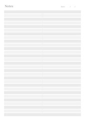 Minimalist Journal Notes Pages Planner