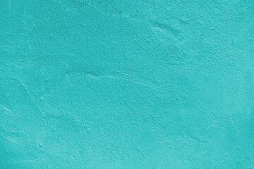 Teal painted wall grunge concrete background