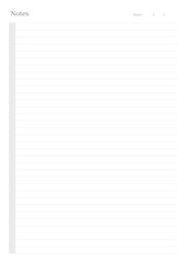 Minimalist Notes Planner