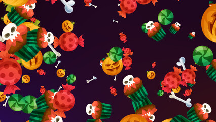 Halloween colorful elements backgrounds