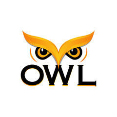 Owl logo vector design 