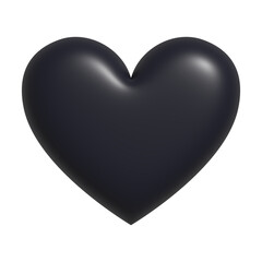 3D Black Heart