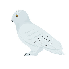 Vector snowy owl