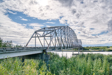 Shirley Demientieff Memorial Bridge over the Tanana River near Nenana, Alaska - 537380012