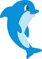 png cartoon dolphin isolated 