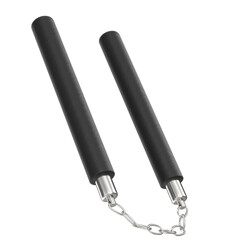 3d rendering illustration of a nunchaku