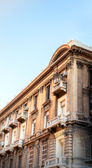 Fototapeta na wymiar Luxurious building facade in alexandria, egypt