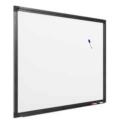 3d rendering illustration of a magnetic whiteboard with markers
