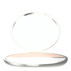 3d rendering illustration of a makeup pocket powder case