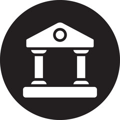 bank glyph icon